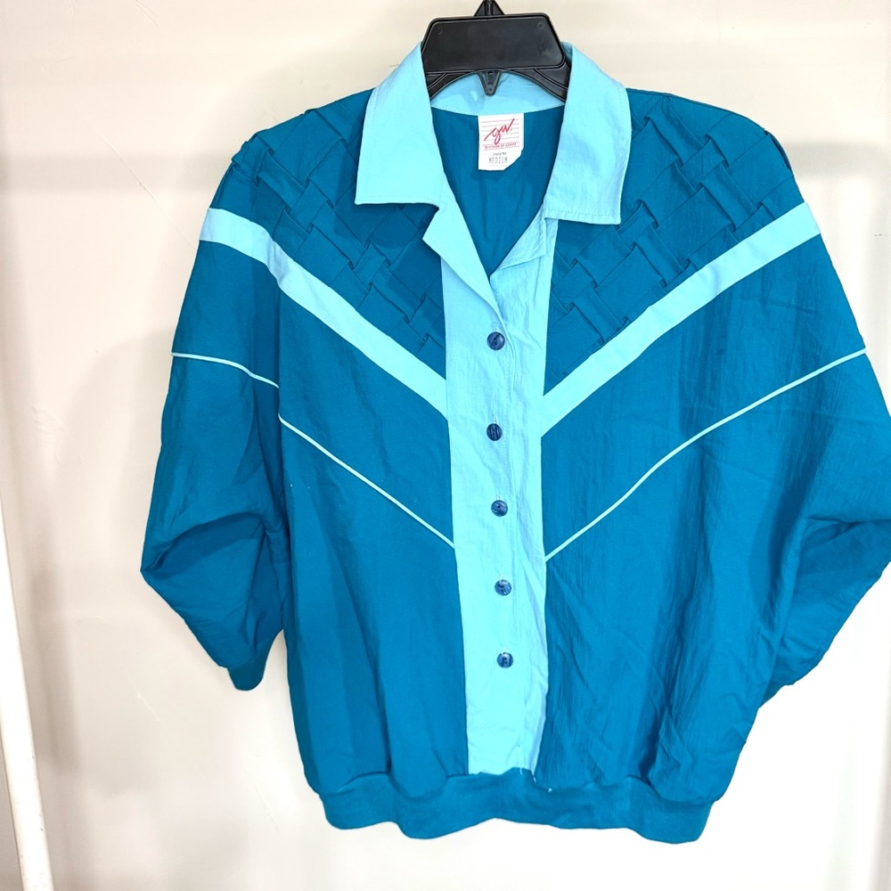 Teal Button-Up Jacket